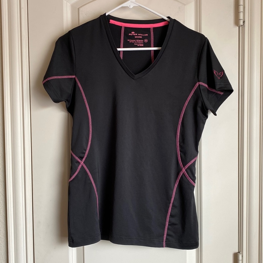 Peter Millar Wicking V-Neck UPF 50+ Shirt